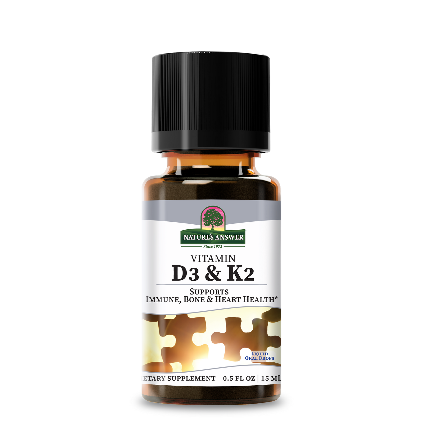Nature's Answer Vitamin D3 and K2 Liquid 0.5 oz