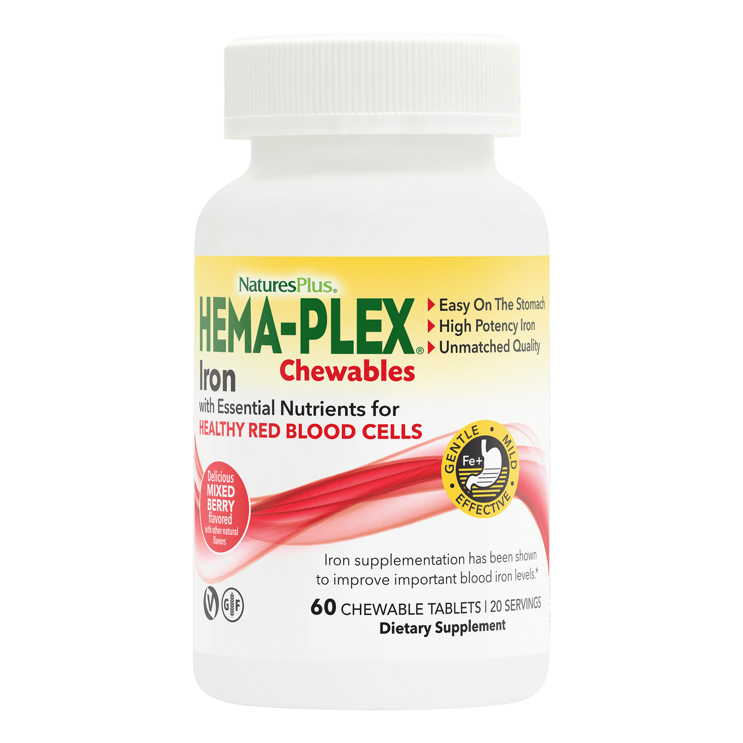 NaturesPlus Hema-Plex Iron Chewables 60 count
