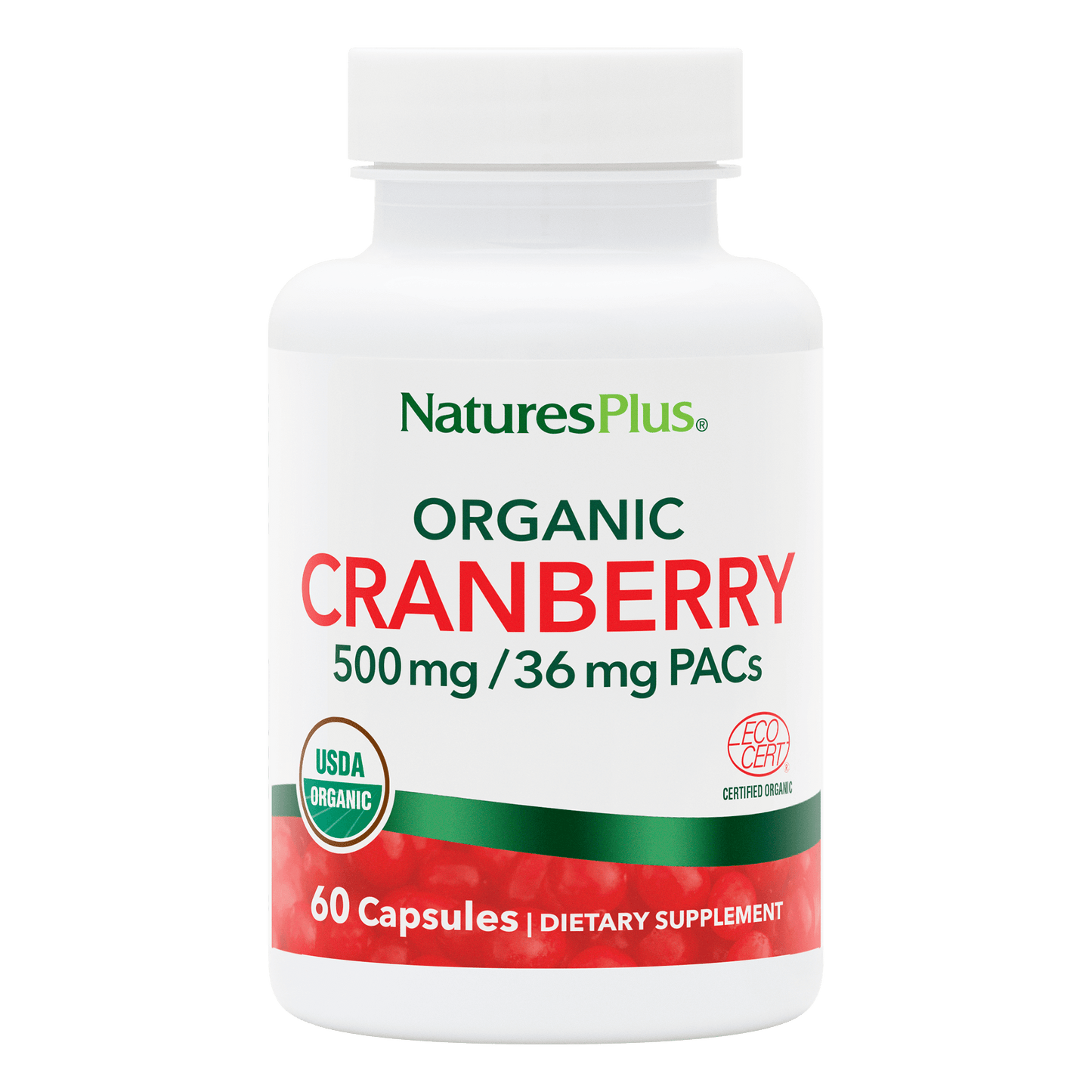 NaturesPlus Organic Cranberry 500 mg