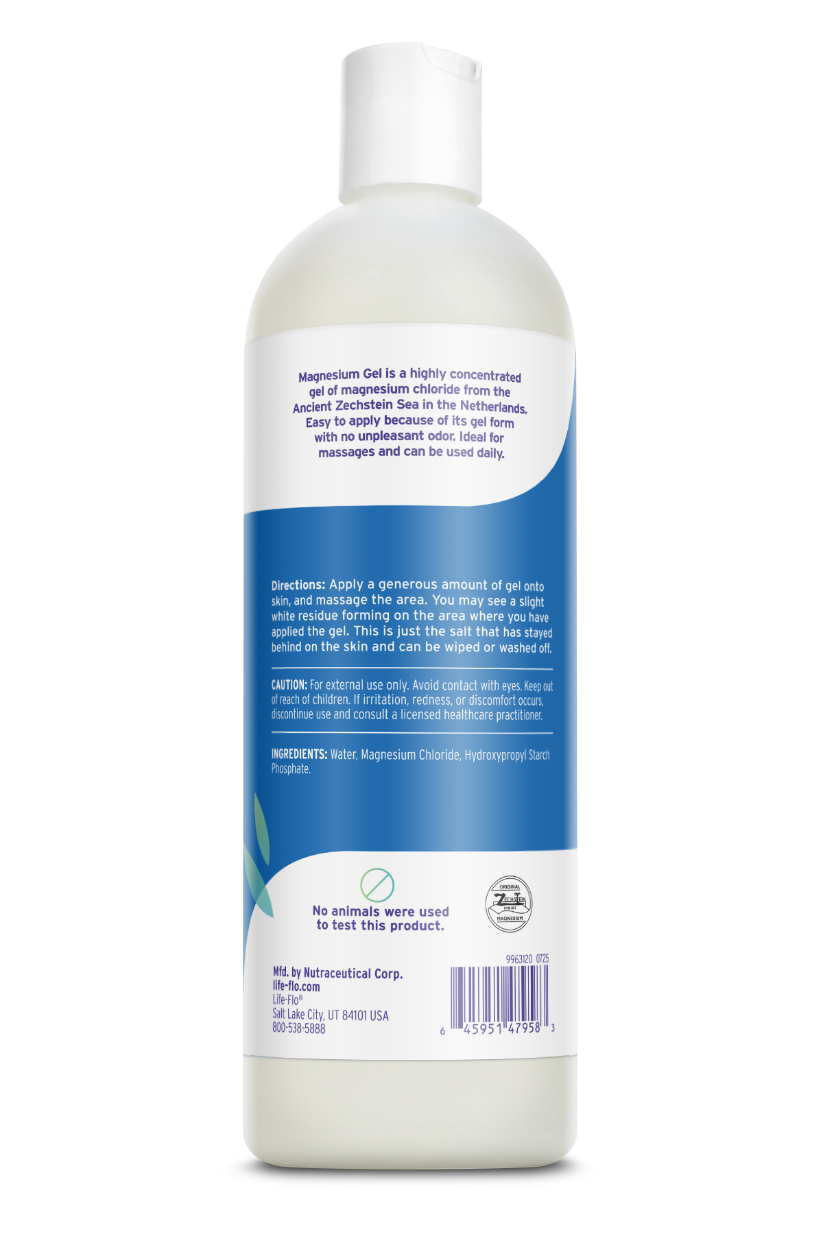 Life-flo Magnesium Gel label