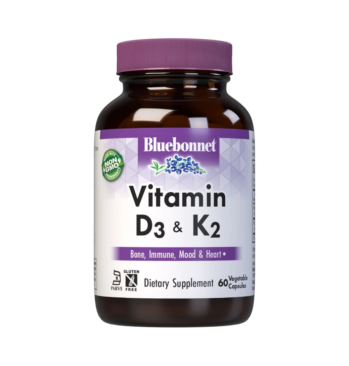 Blue Bonnet Vit D3 & K2 60ct