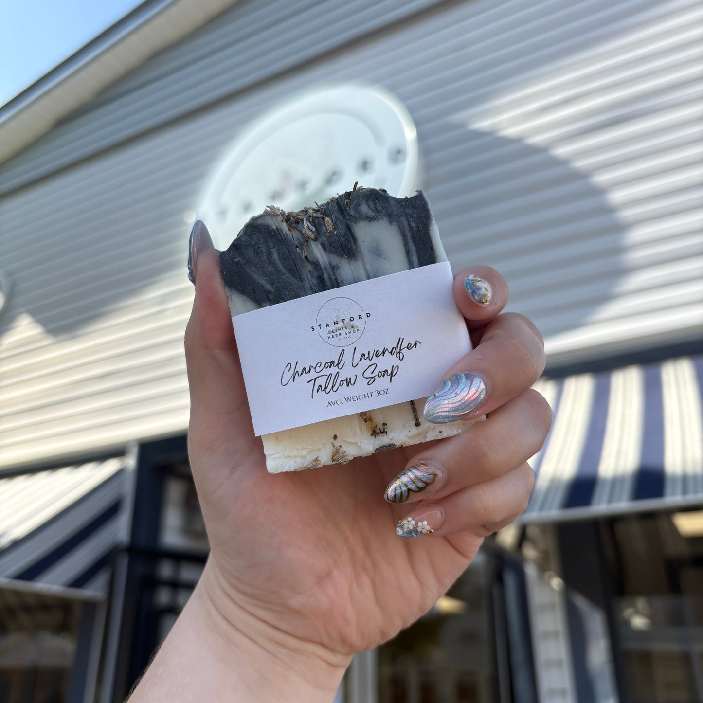Charcoal Lavender Tallow Soap