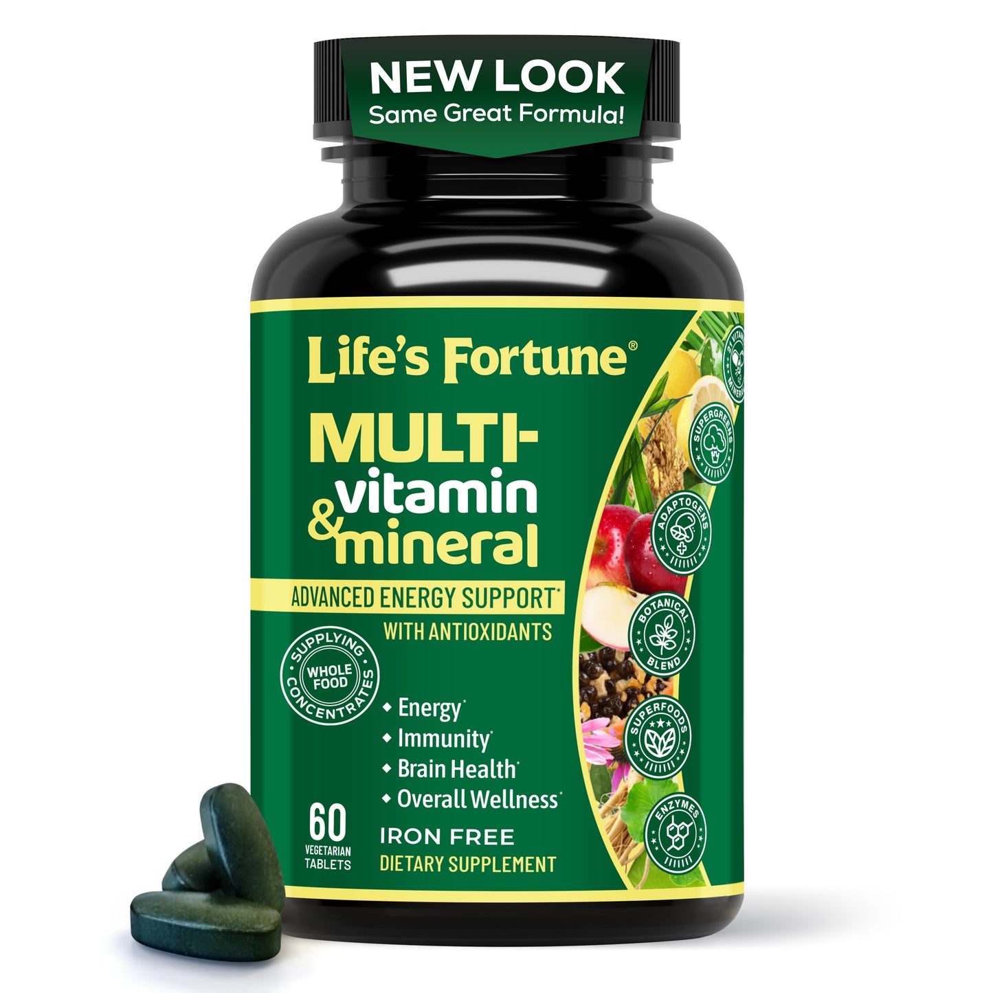 Life's Fortune Multi-Vitamin & Mineral, 60 vegetarian tablets