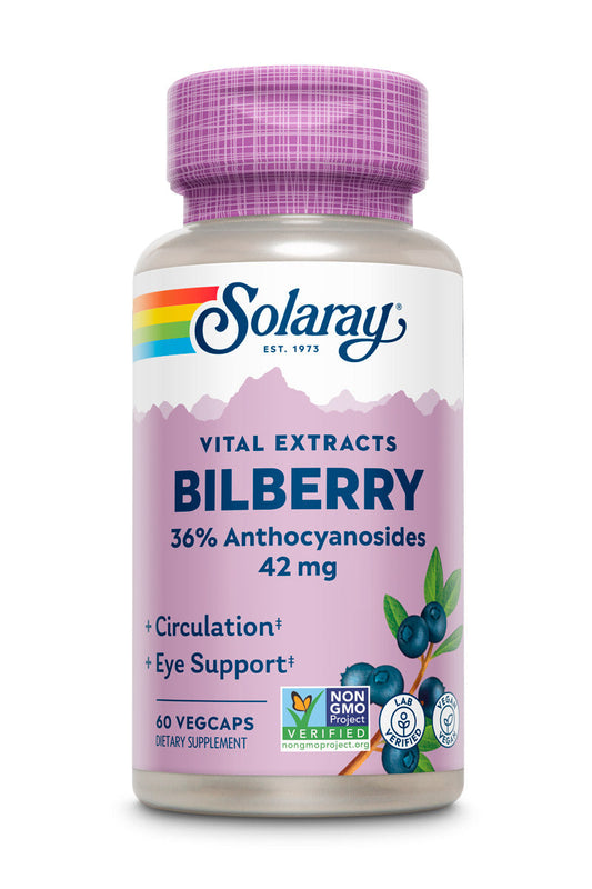Solaray Bilberry Berry Extract 42 mg