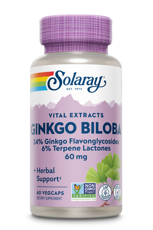 Solaray Ginkgo Biloba Leaf Extract 60 mg
