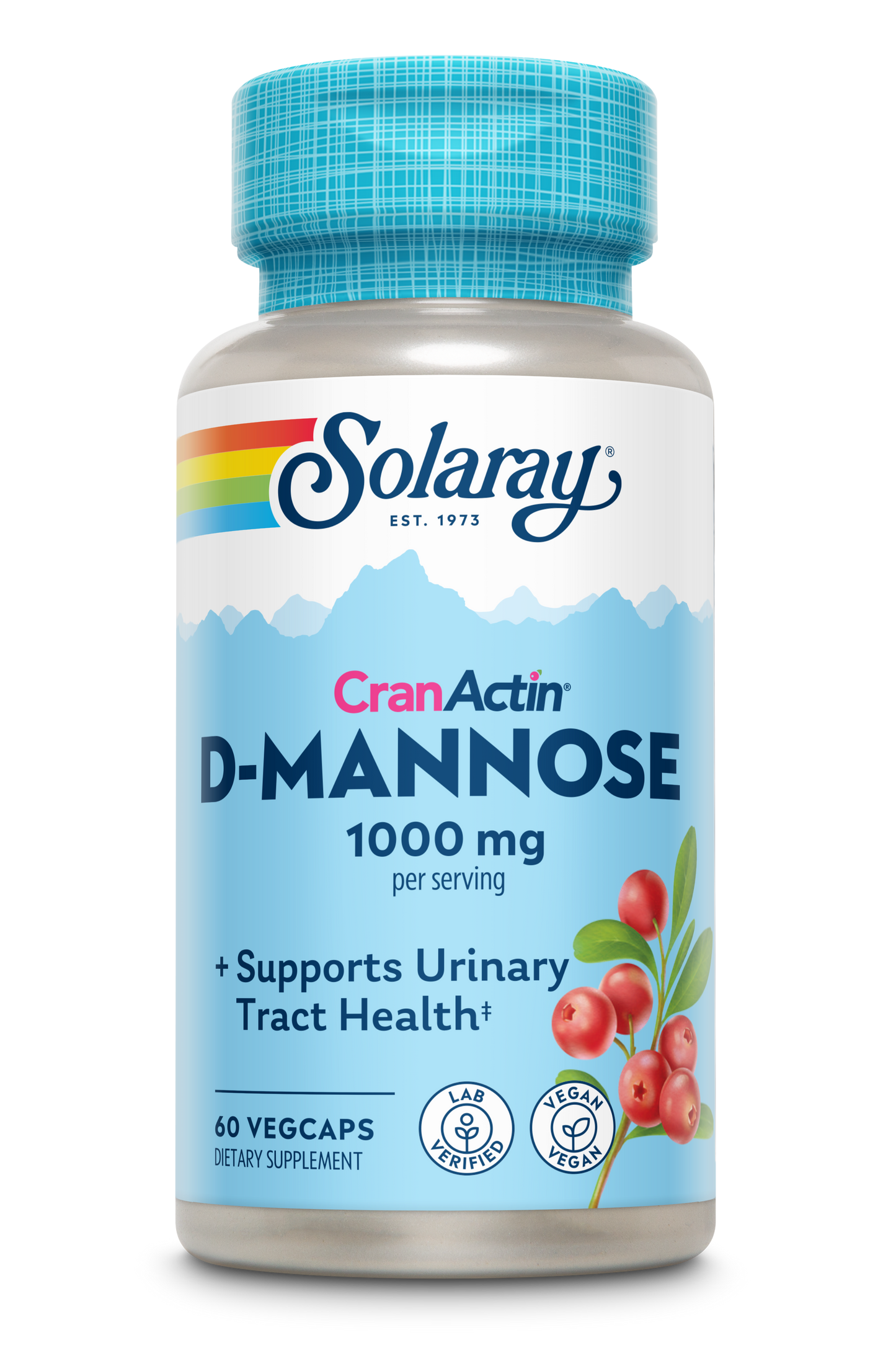 Solaray D-Mannose with CranActin 1000 mg