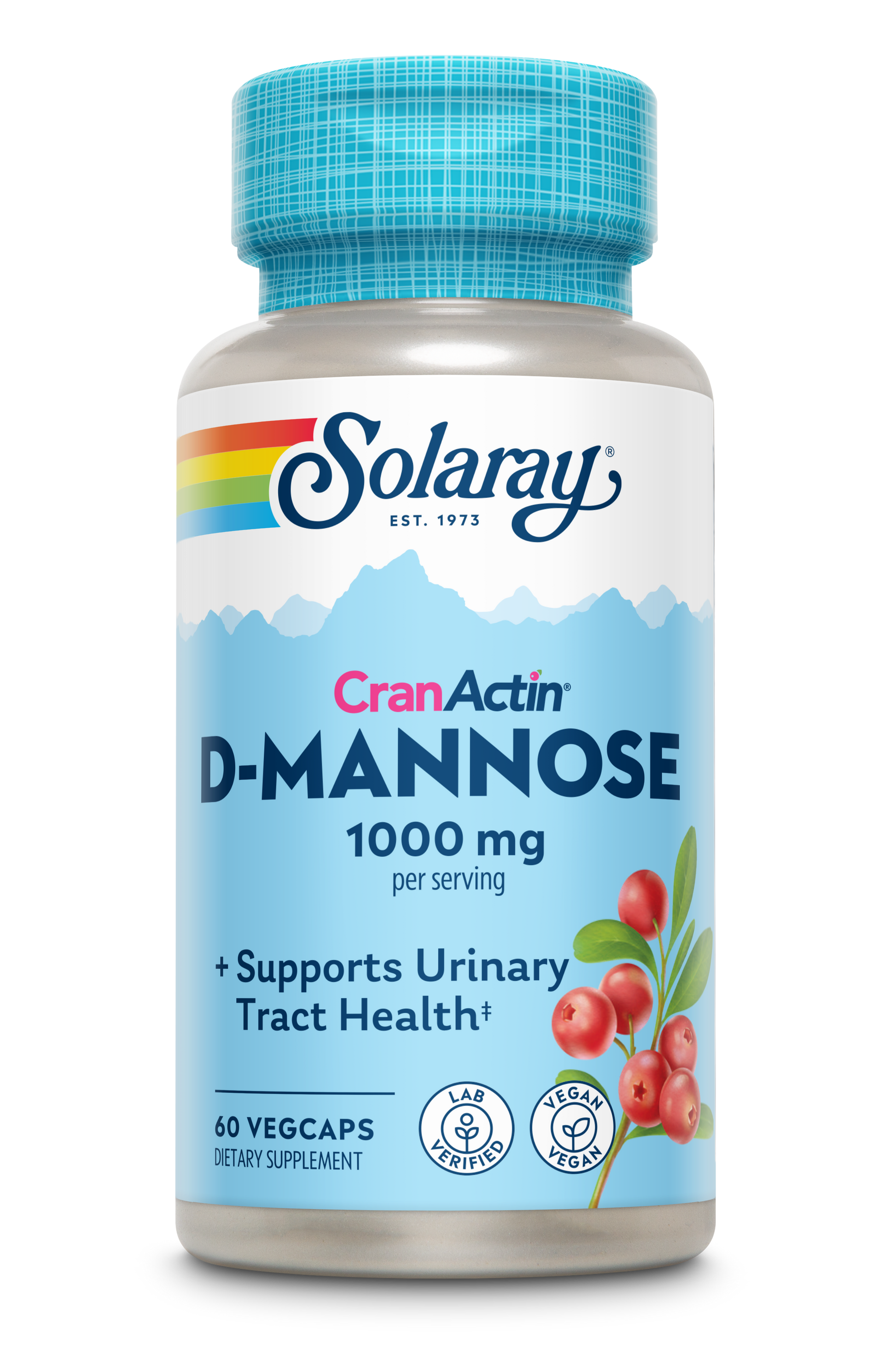 Solaray D-Mannose with CranActin 1000 mg