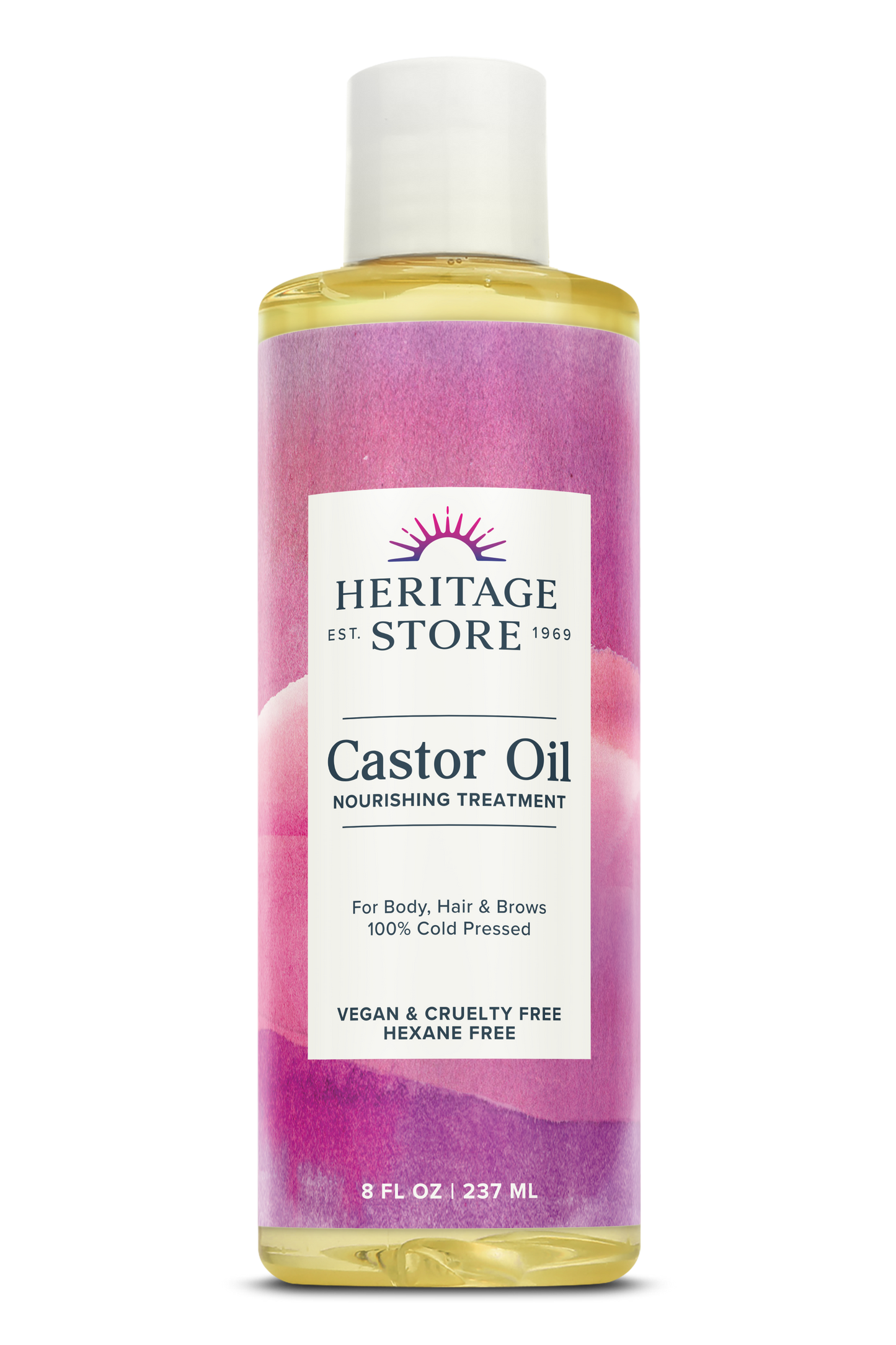 Heritage Store Cold-Pressed Castor Oil 32 oz