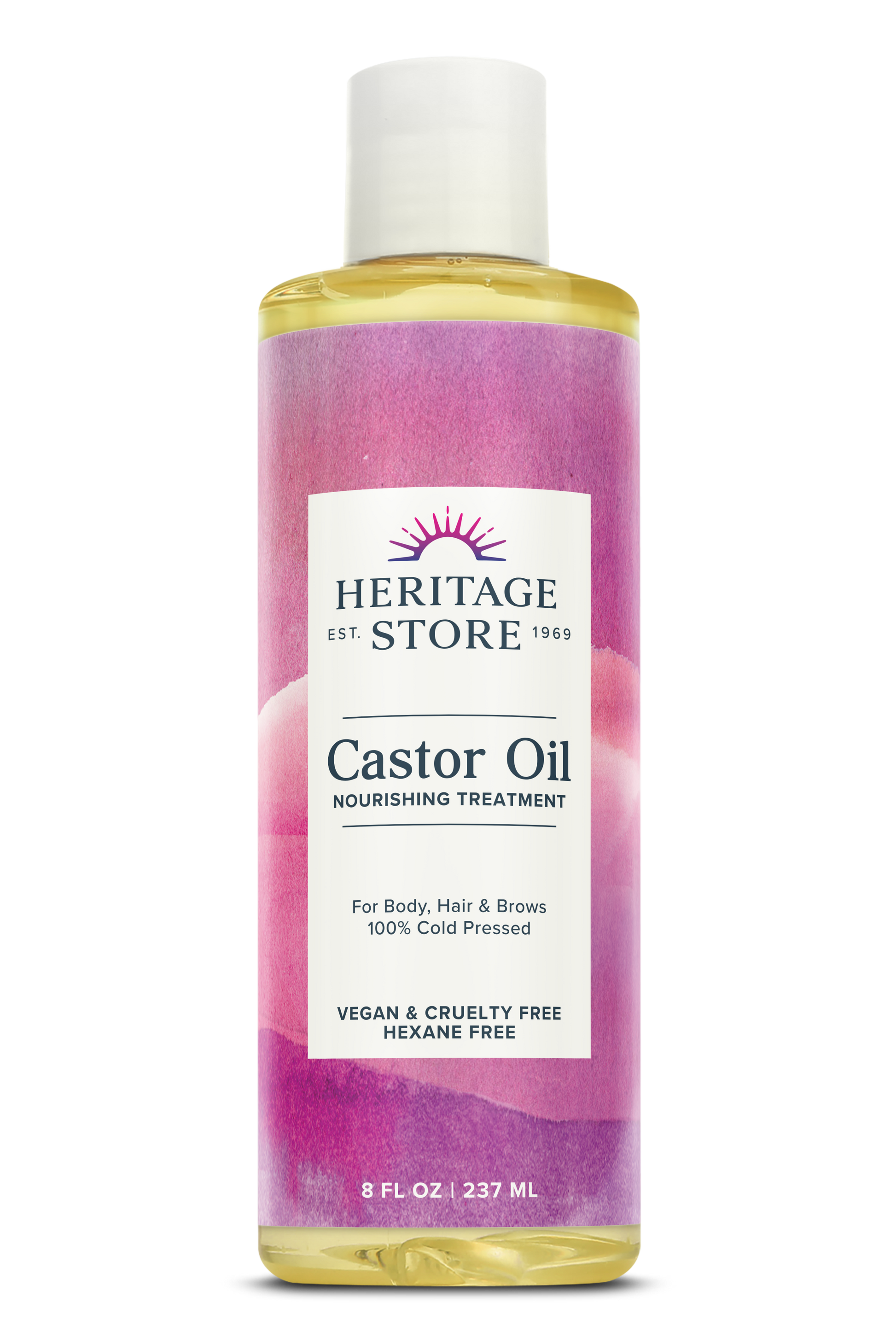 Heritage Store Cold-Pressed Castor Oil 32 oz