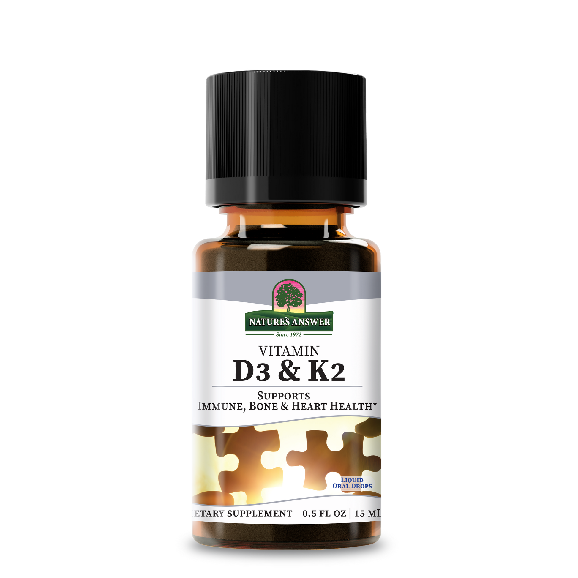 Nature's Answer Vitamin D3 and K2 Liquid 0.5 oz
