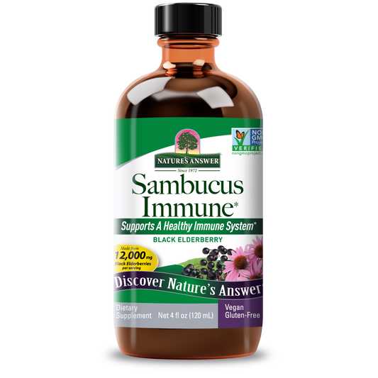 Nature's Answer Sambucus Immune Support Alcohol Free Liquid 8 oz