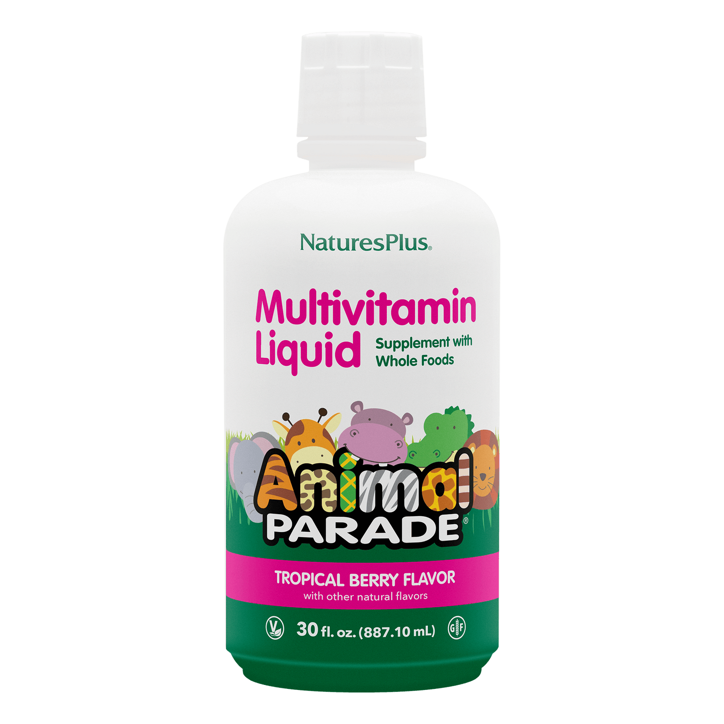 Animal Parade Liquid (children multivitamin) front label
