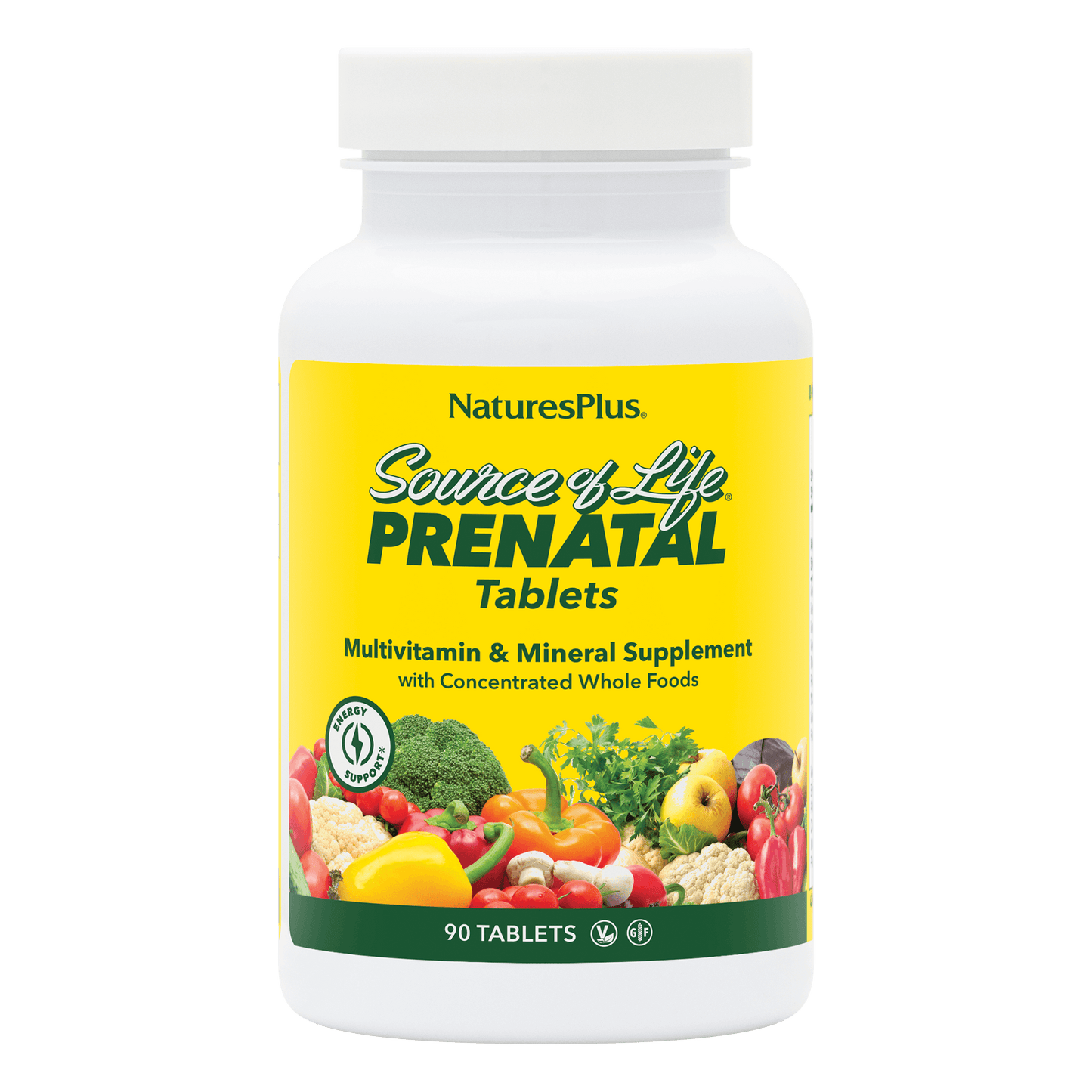 Source of Life Prenatal tablets front label