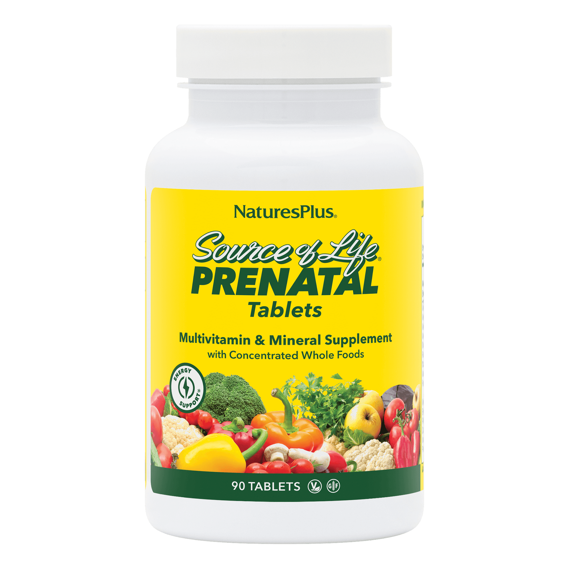 Source of Life Prenatal tablets front label