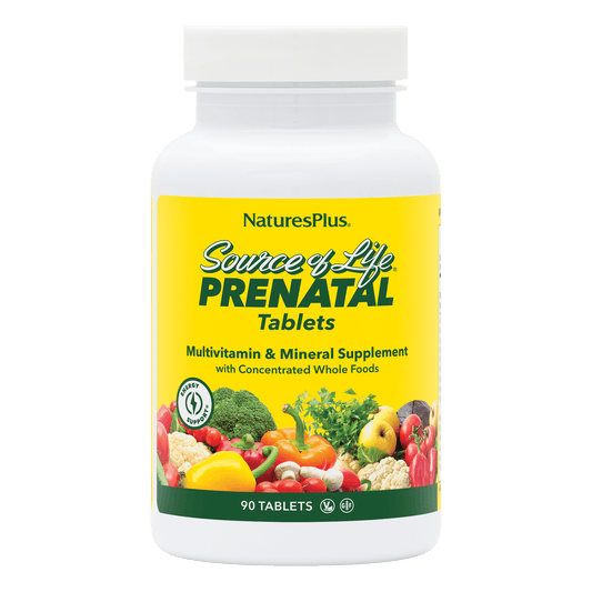 Source of Life Prenatal tablets front label