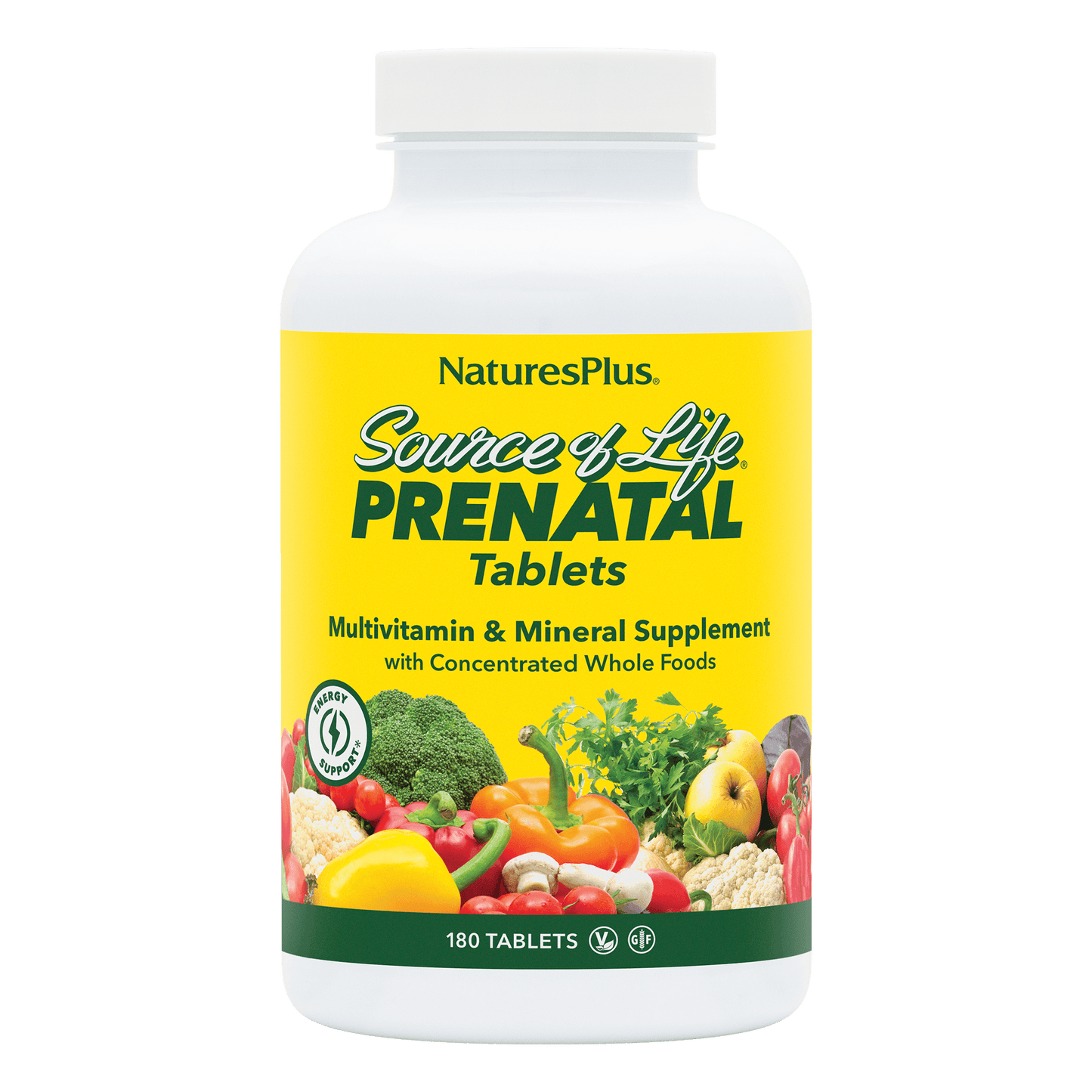 Source of Life Prenatal 180 count front label