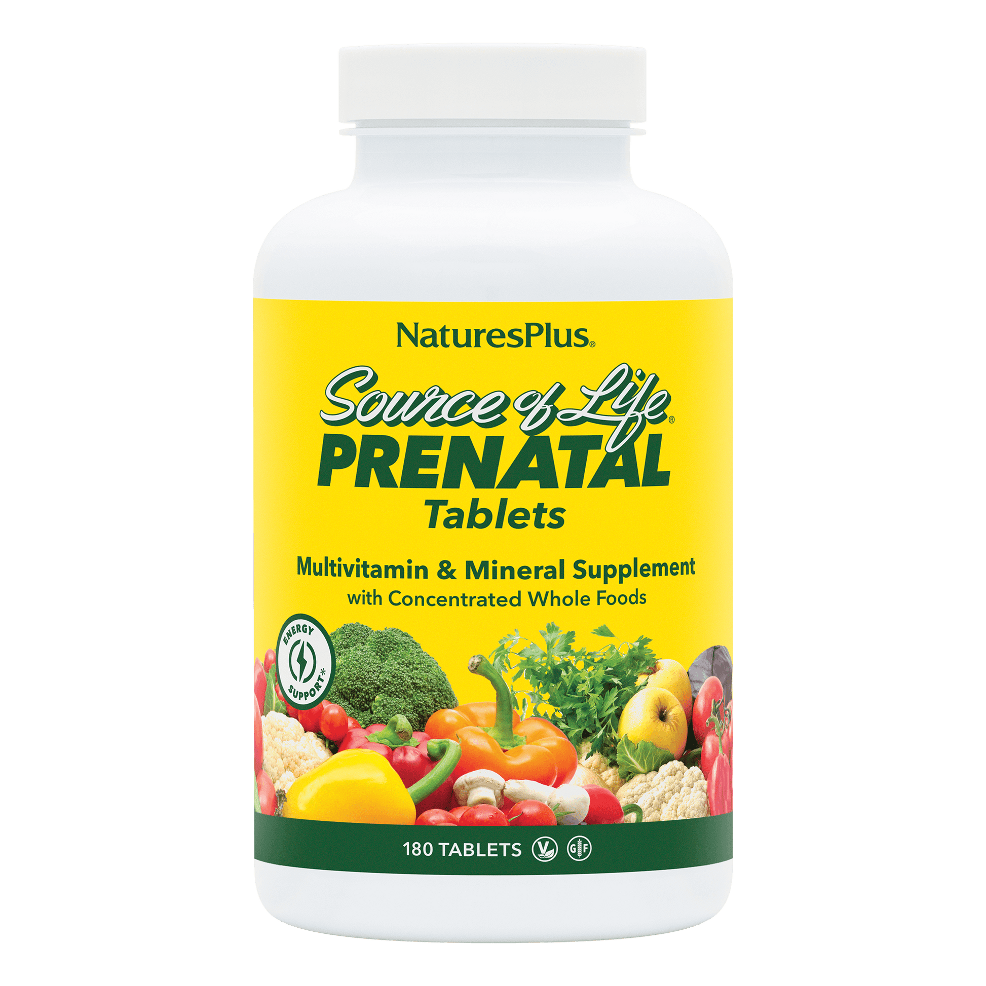 Source of Life Prenatal 180 count front label