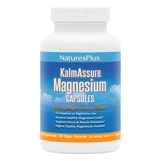KalmAssure Magnesium Capsules front label