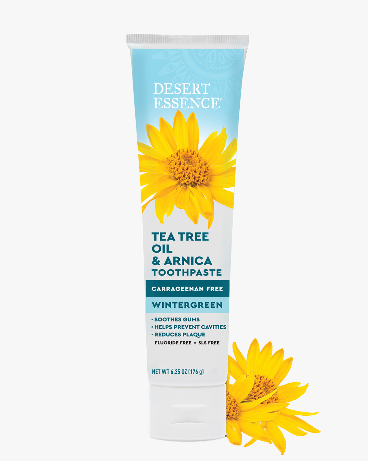 Desert Essence Arnica & Tea Tree Oil Toothpaste, Wintergreen, 6.25 oz