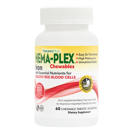 NaturesPlus Hema-Plex Iron Chewables 60 count