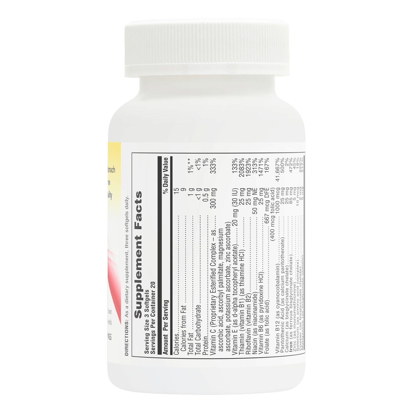 Hema-Plex Softgels iron supplement facts