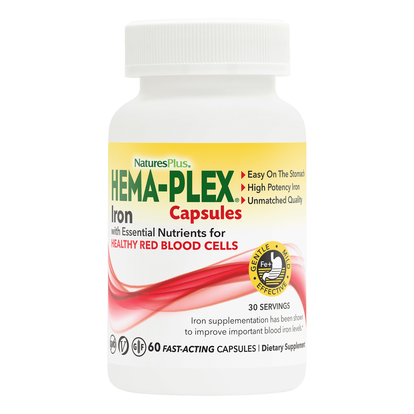 Hema-Plex 60 count Vcaps (iron) front label