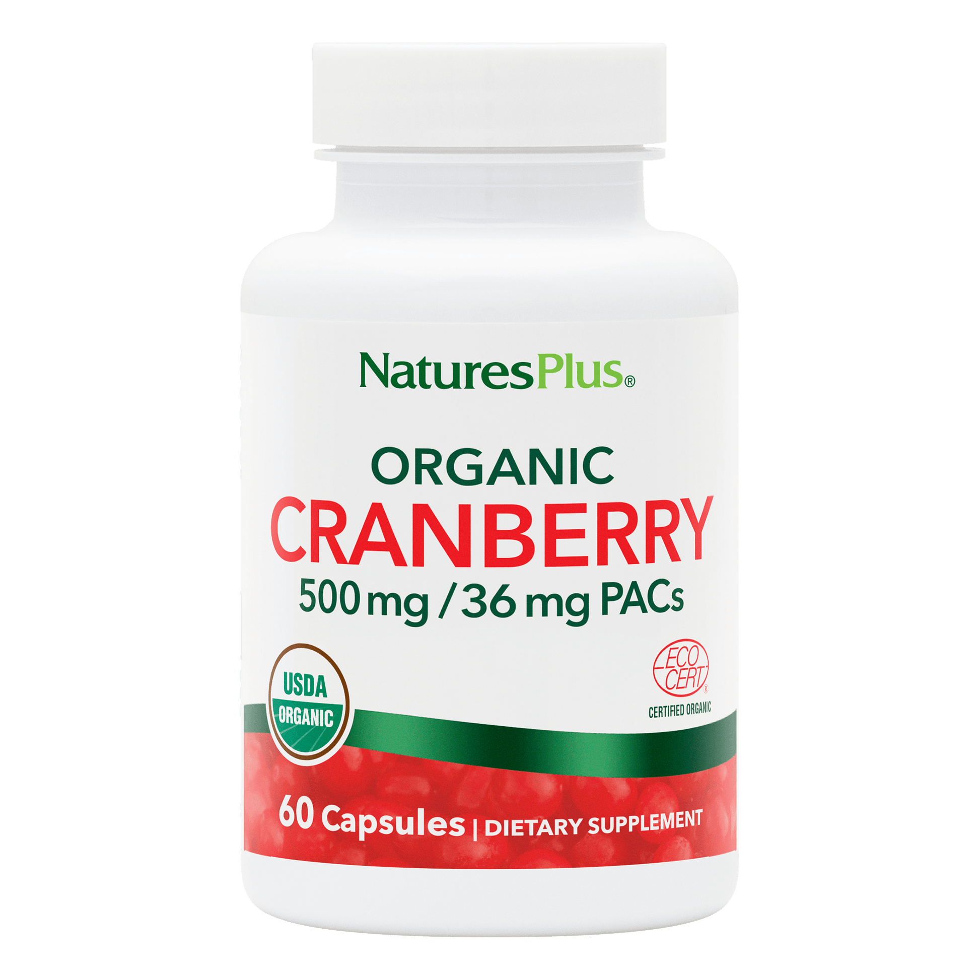 NaturesPlus Organic Cranberry 500 mg