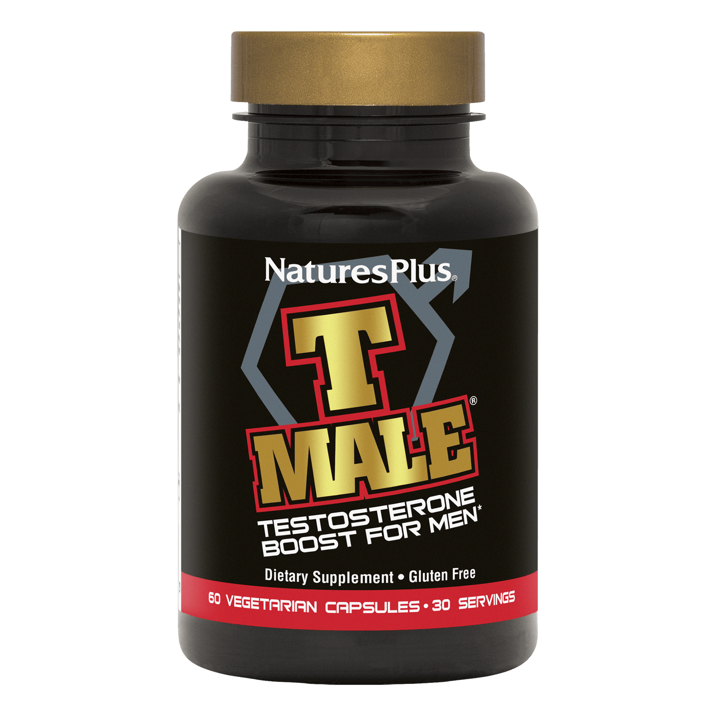 T Male testosterone support front label