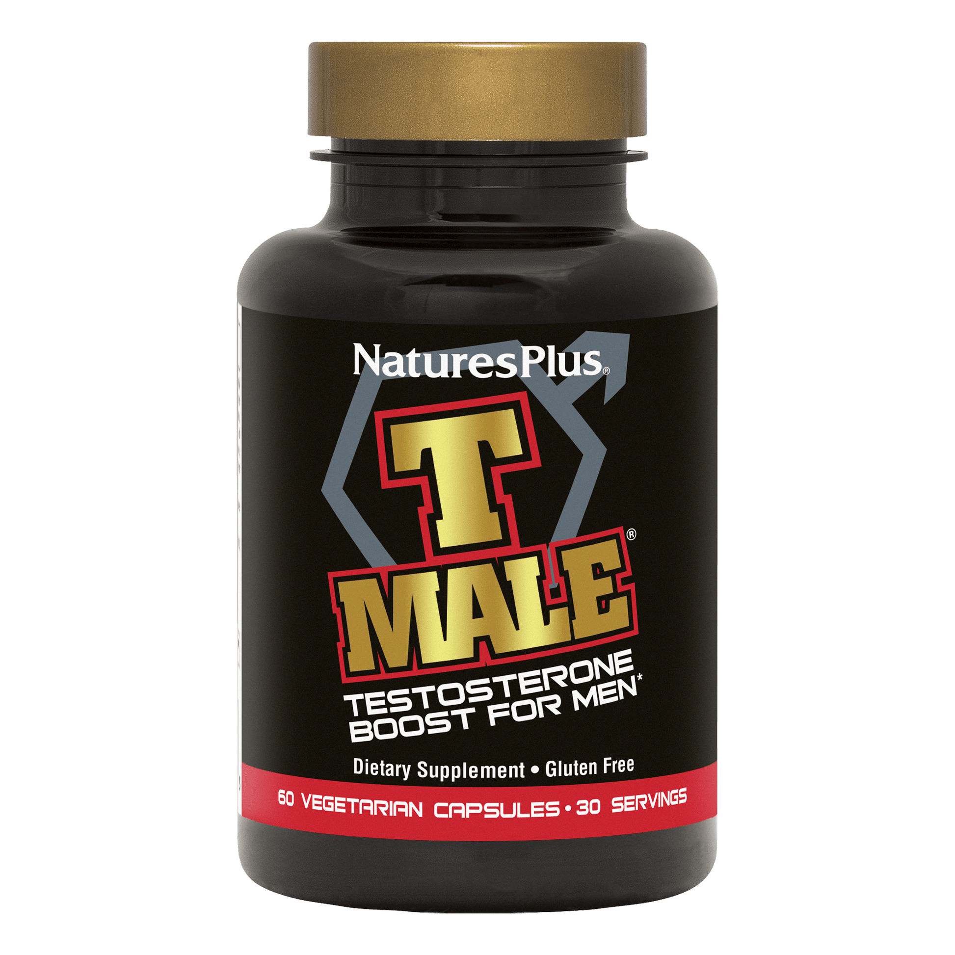 T Male testosterone support front label