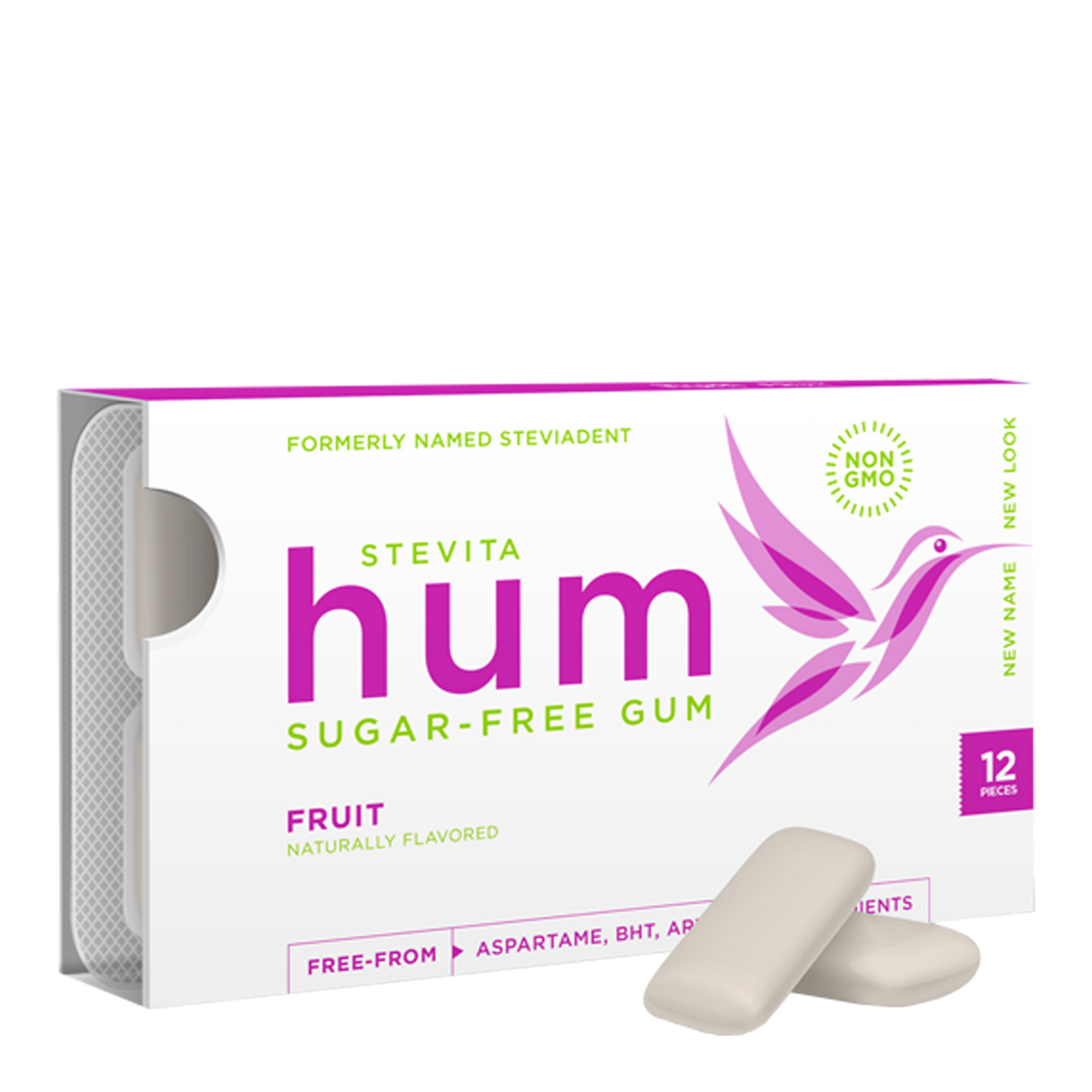 Stevita Hum Fruit Sugar-Free Gum 12 pieces