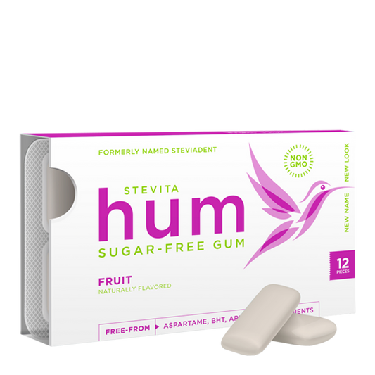 Stevita Hum Fruit Sugar-Free Gum 12 pieces