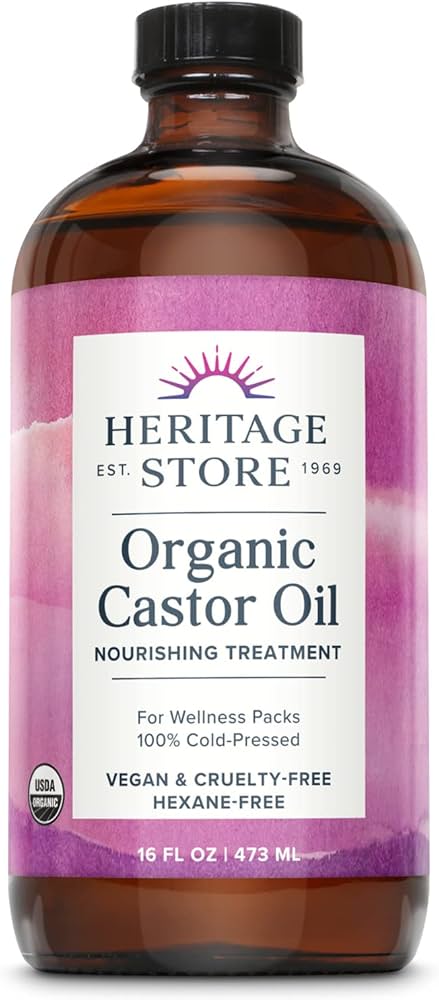 Organic Castor Oil Glass 16oz