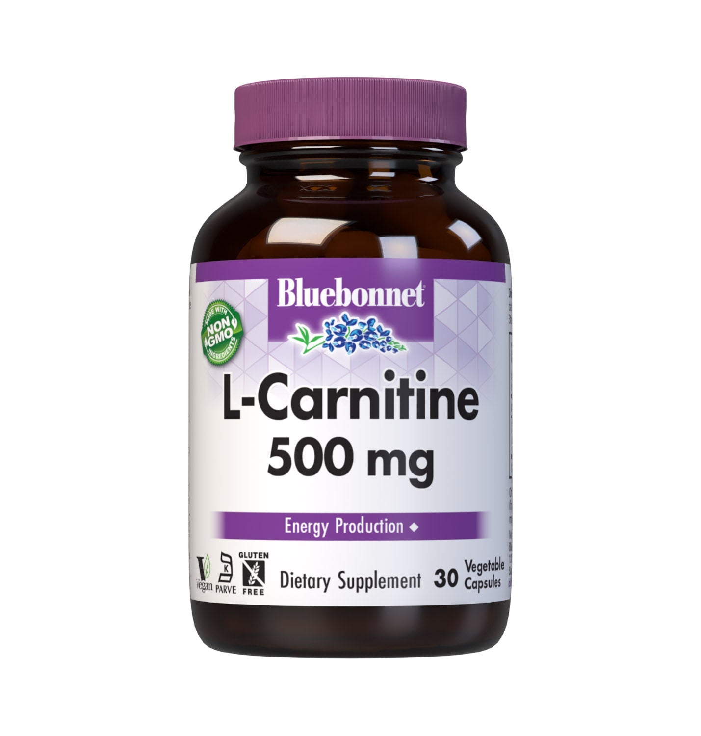 Bluebonnet L-Carnitine 500 mg front label