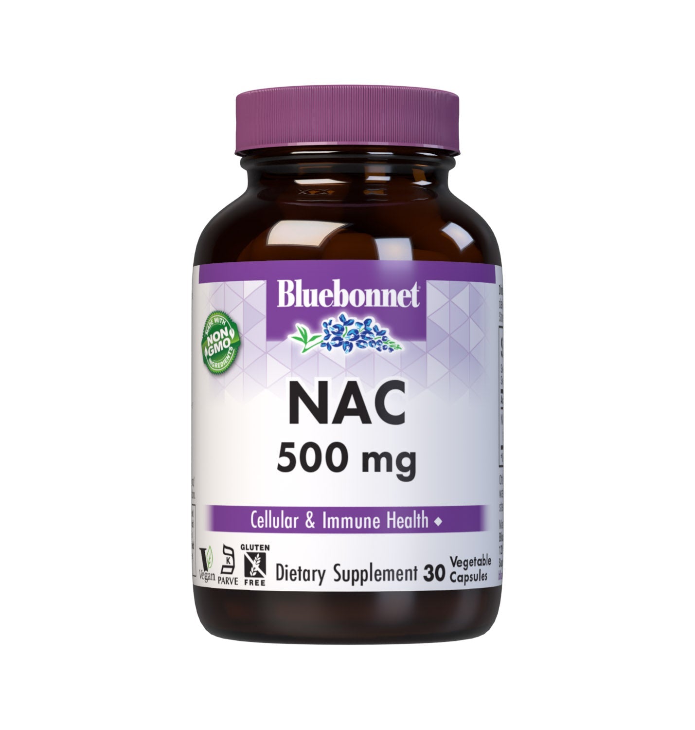 Bluebonnet NAC 500 mg front label