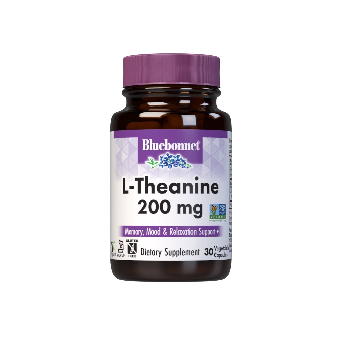 Bluebonnet L-Theanine 200 mg front label