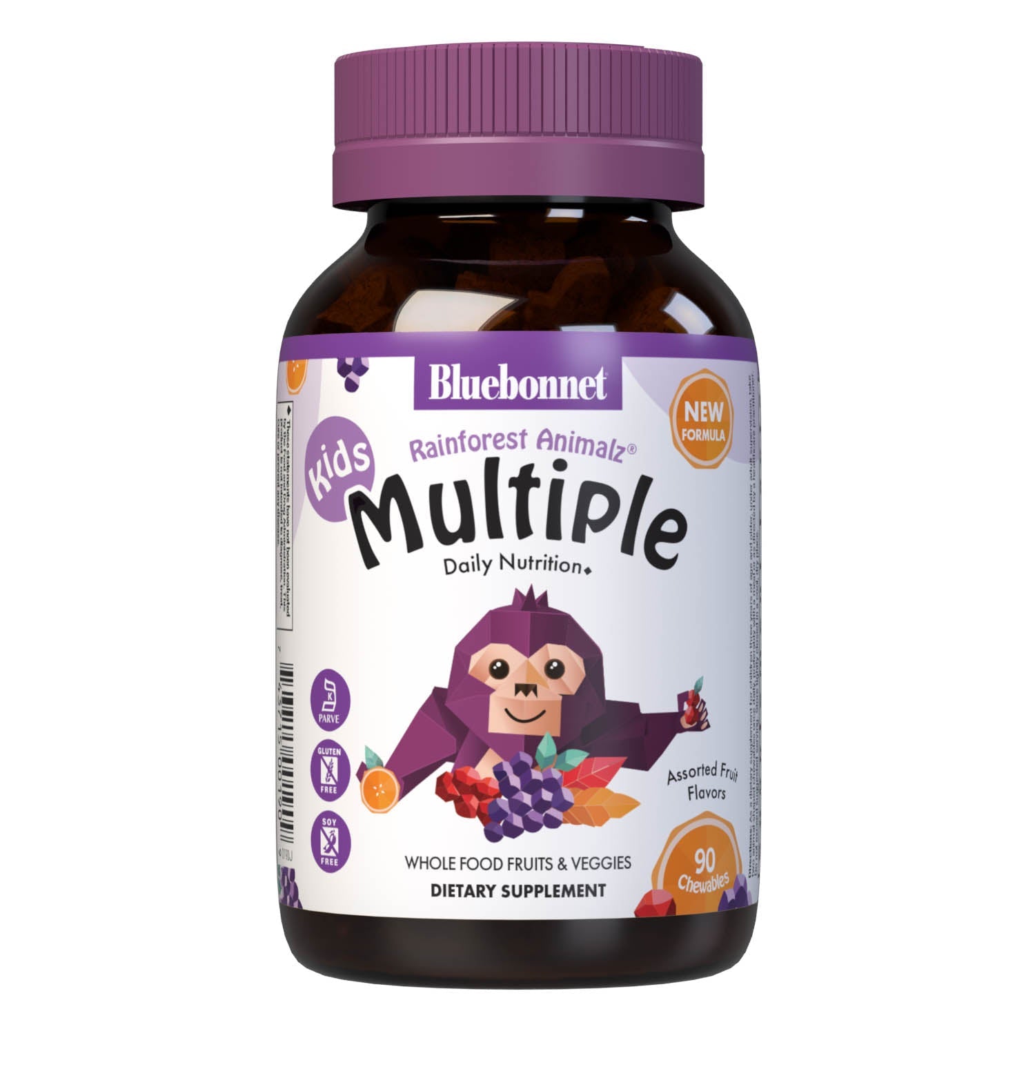 Bluebonnet Rainforest Animalz Multiple front label