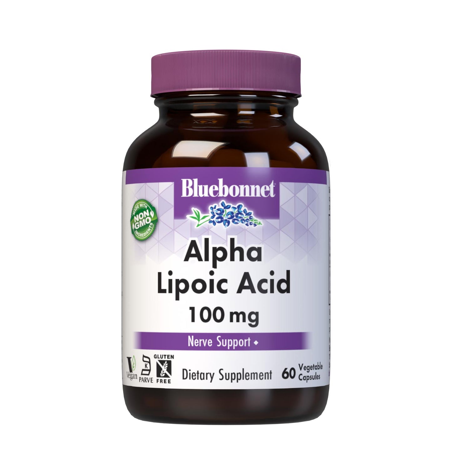 Bluebonnet Alpha Lipoic Acid 100 mg 60 ct front label