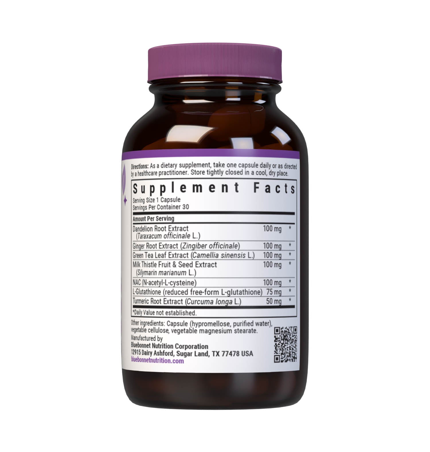 Bluebonnet Targeted Choice Liver Detox supplement facts