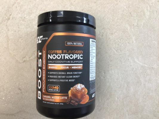 EC Sports Brain Boost Nootropic - Coffee Caramel Mocha Latte