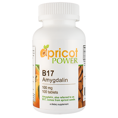 Apricot Power B17 Amygdalin 100 mg 100 tablets bottle