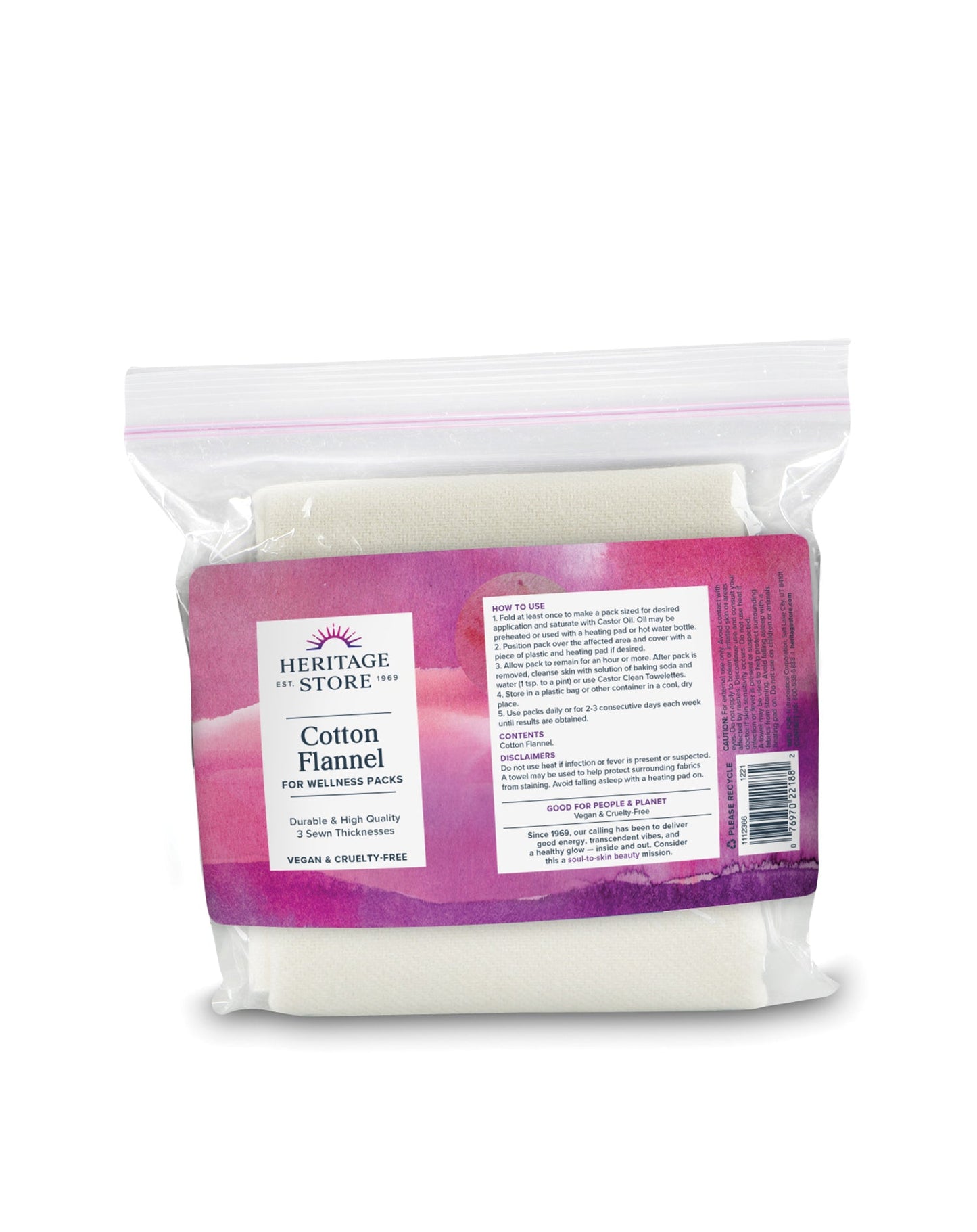 Heritage Store Cotton Flannel 13 x 15 inch