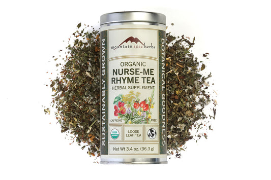 Mountain Rose Herbs Nurse-Me Rhyme Tea organic retail tin