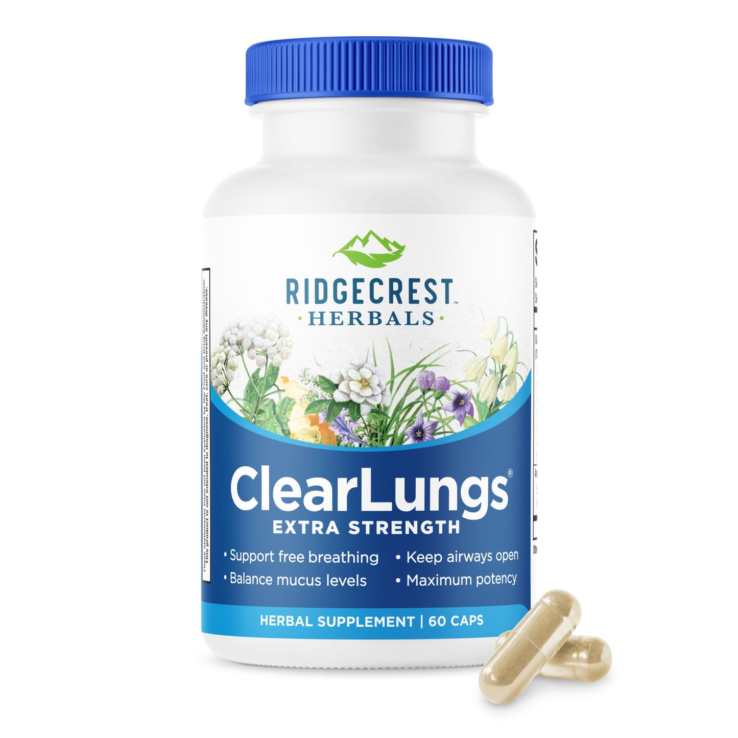 RidgeCrest Herbals ClearLungs Extra Strength 120 capsules