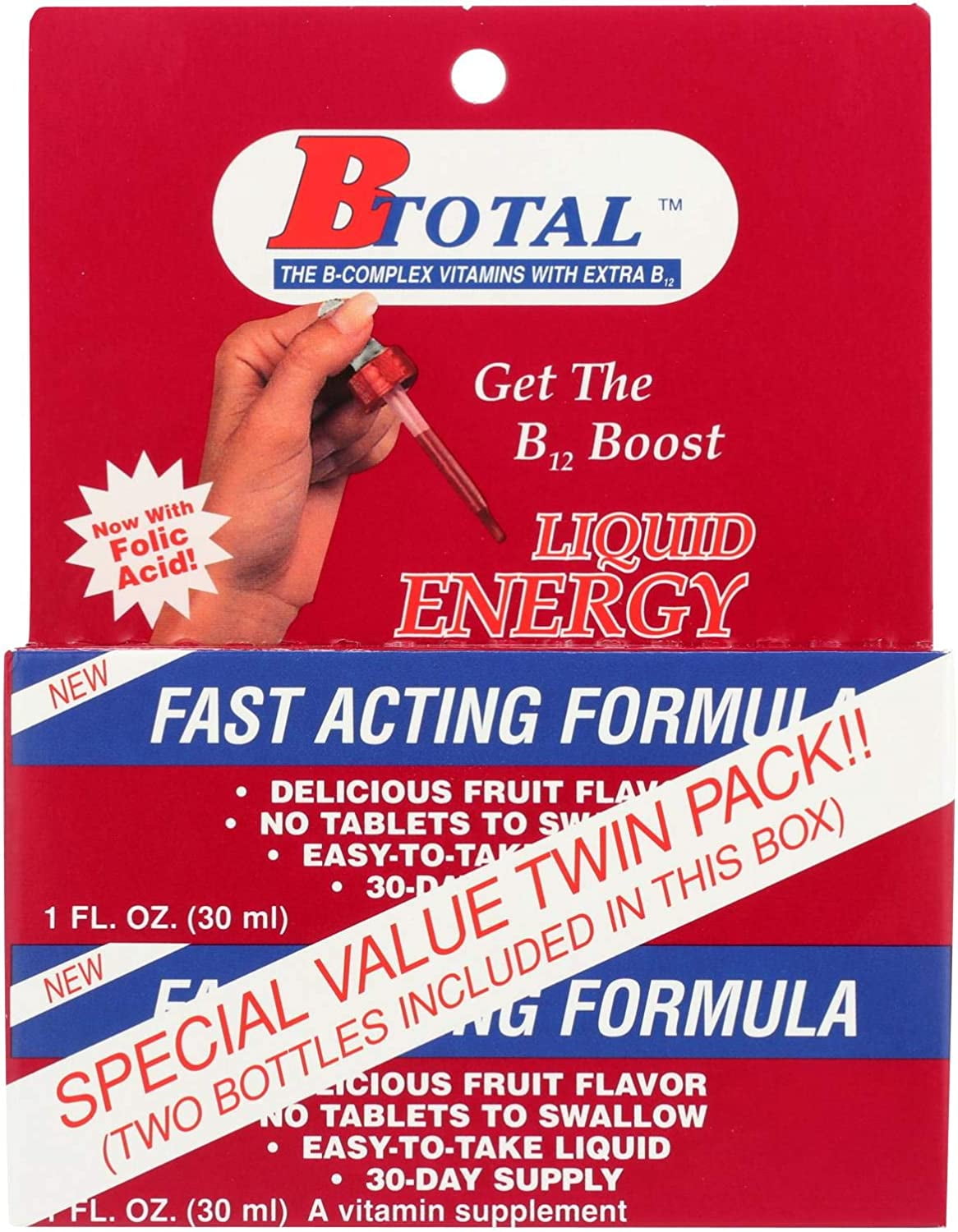 Sublingual Products B-Total sublingual B-complex liquid, twin pack