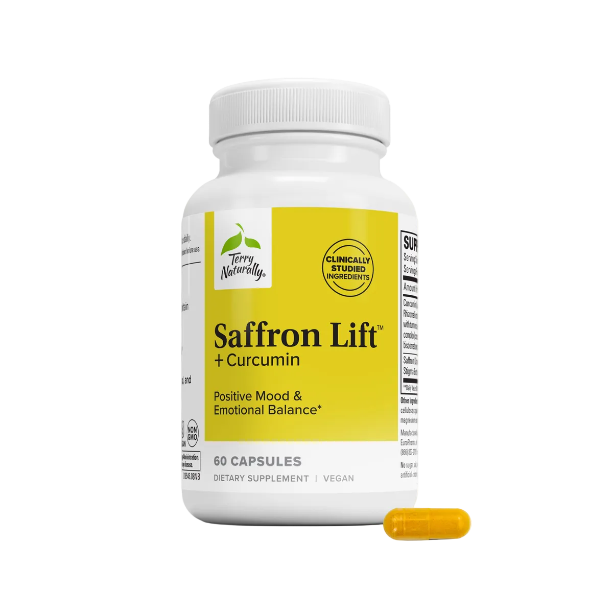Terry Naturally Saffron Lift plus Curcumin 60 capsules