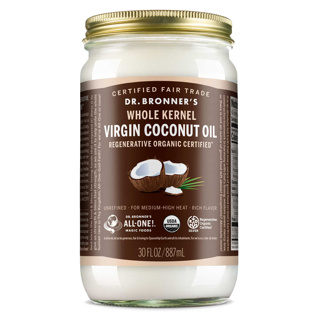 Dr. Bronner's Organic Virgin Coconut Oil Whole Kernel 30 oz