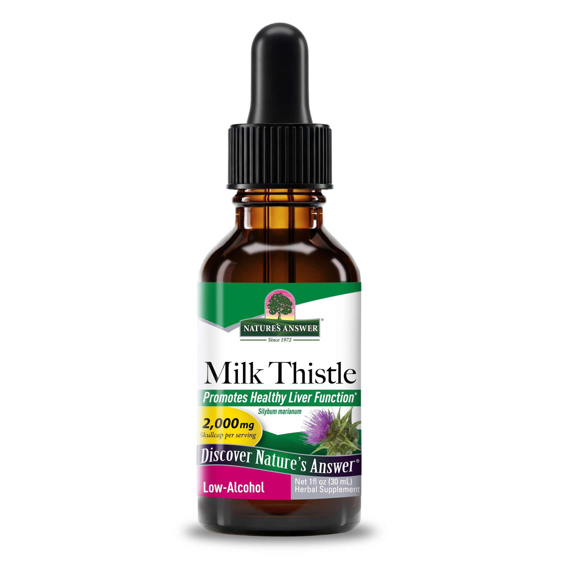 Nature's Answer Milk Thistle Extract Low Alcohol Liquid 1 oz